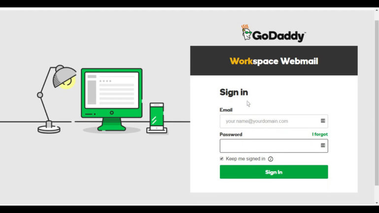 sign in to godaddy